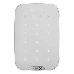   AJAX Keypad Plus WH Fehér vezetéknélküli  érintés vezérelt kezelő Proxy olvasóval