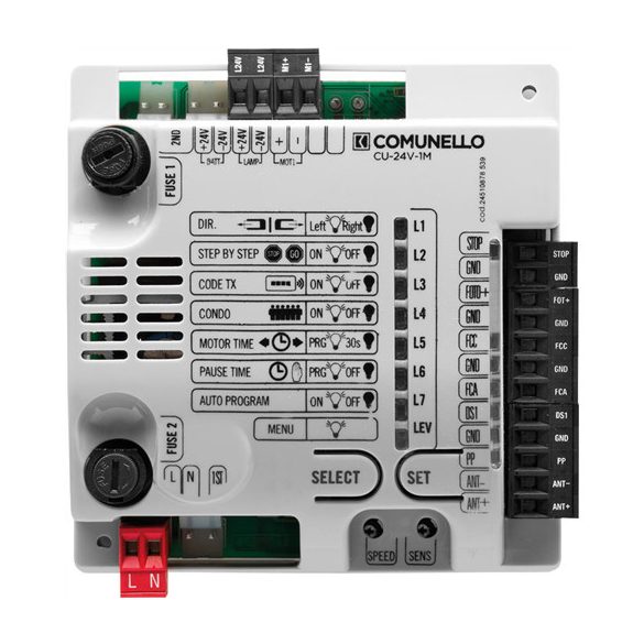 Comunello CU-24V-1M Vezérlőegység 24V Co munello automatikához egy motor vezérlés