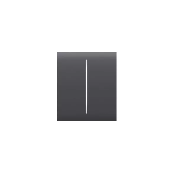 AJAX CenterButton (2-gang) GRAPHITE