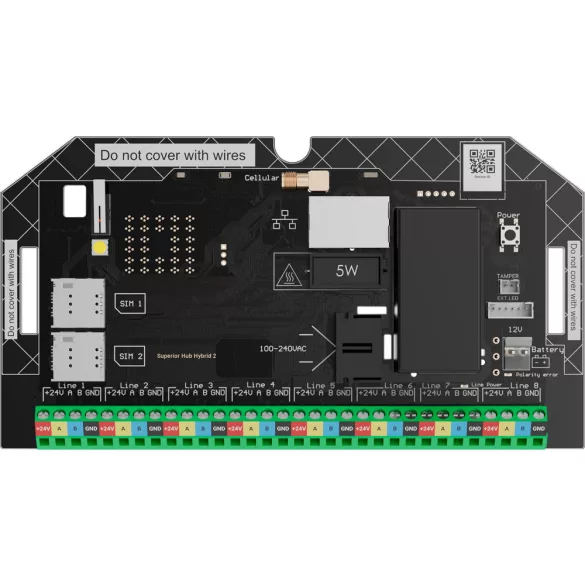AJAX FIBRA HUB HYBRID 2 (without casing)  SUPERIOR