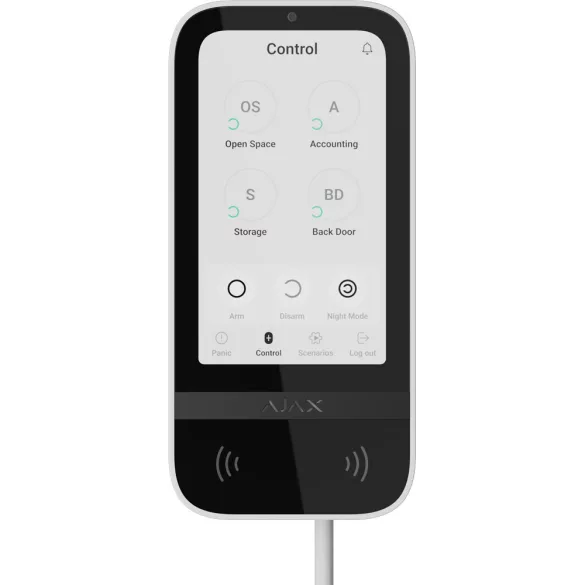 AJAX FIBRA Keypad TouchScreen WH SUPERIO R